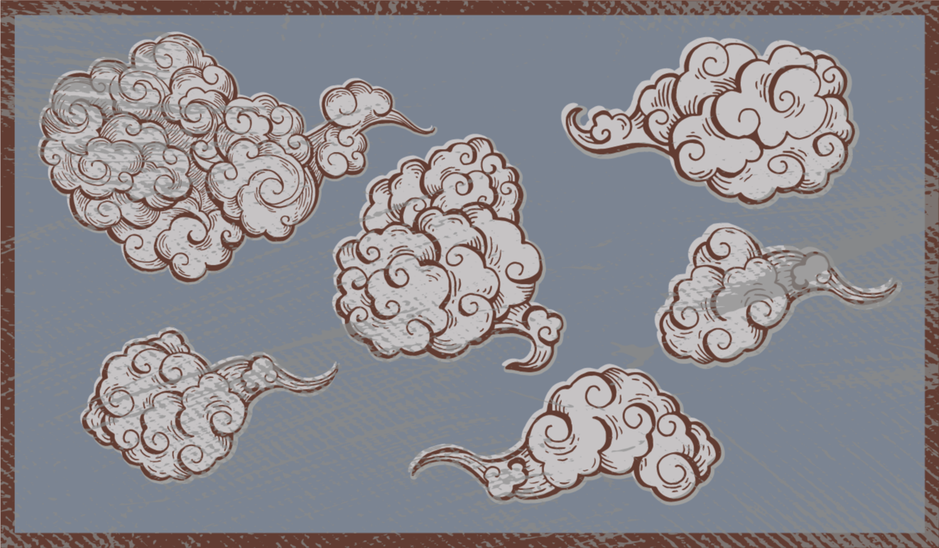 Udsmykkede skymotiver vinyltæppe til soveværelse - TenStickers