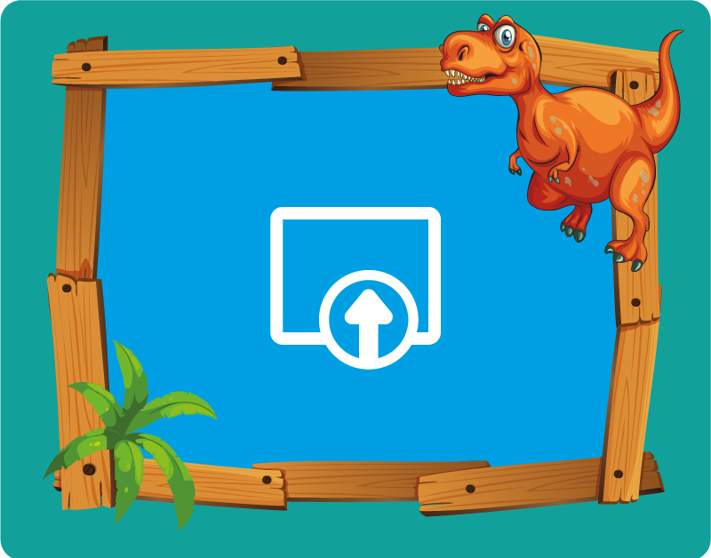 Tilpasselig dinosaur tæppe til børneværelse - TenStickers