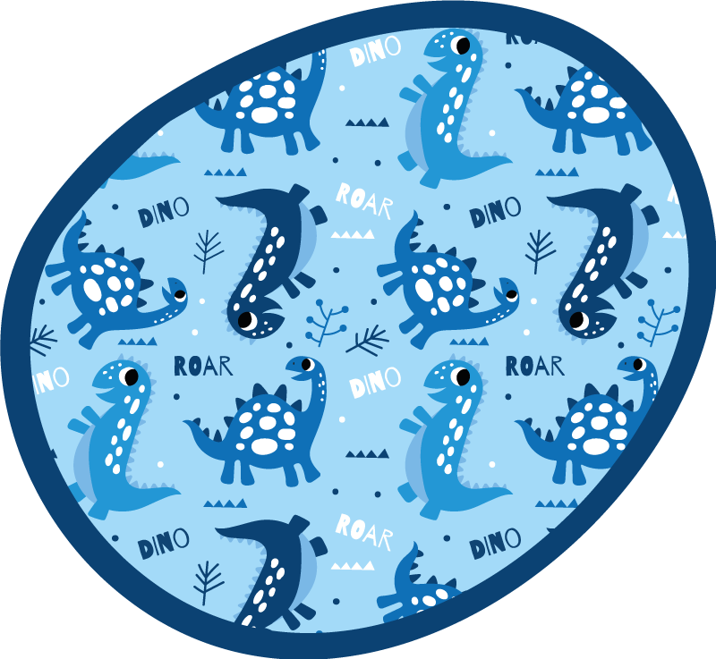 Dinosaur legecirkel vinyl tæppe - TenStickers