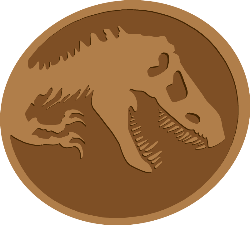 Dinosaur skelet vinyl tæppe - TenStickers