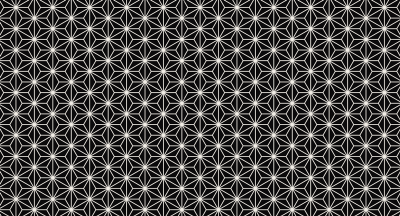 Sorte og hvide geometriske diamanter tæpper - TenStickers