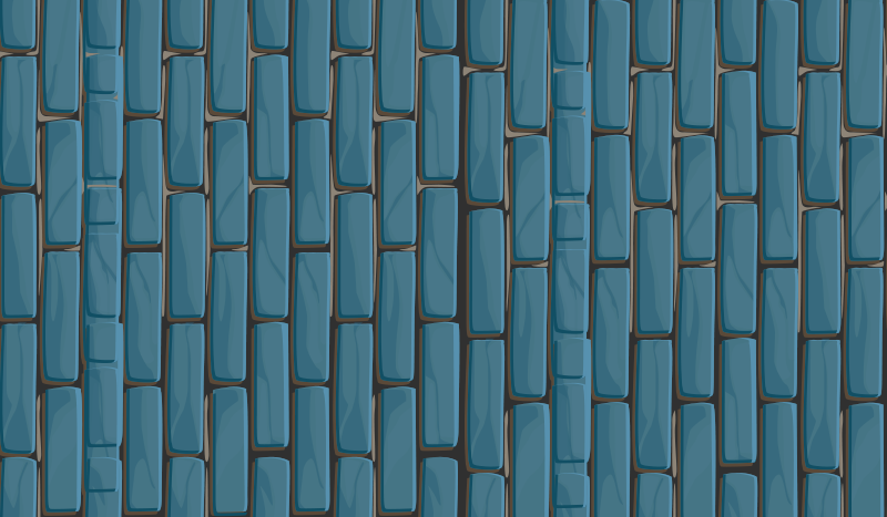 Murstensmønster vinyl tæppe med fliseeffekt - TenStickers