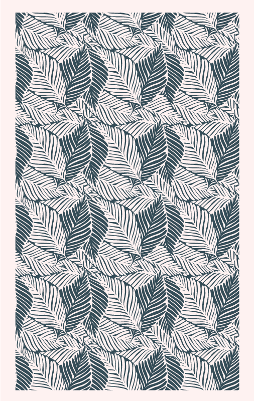 Vintage bladmønster vinyltæppe til hjemmekontor - TenStickers