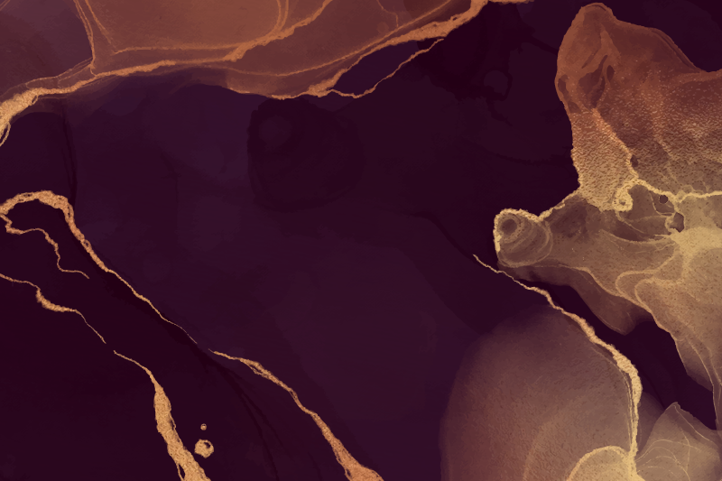 Gyldent abstrakt vinyltæppe til hjemmekontor - TenStickers