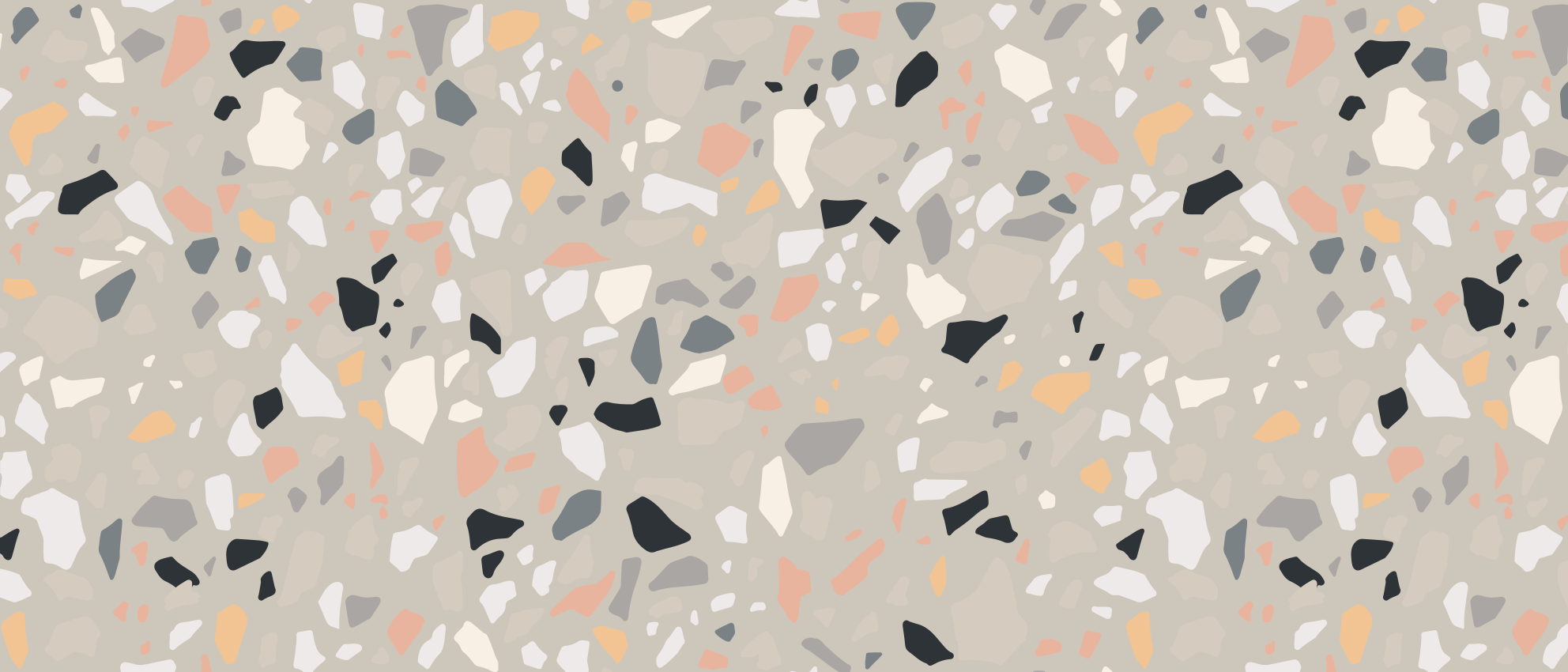 Beige terrazzo tekstur tæppe - TenStickers