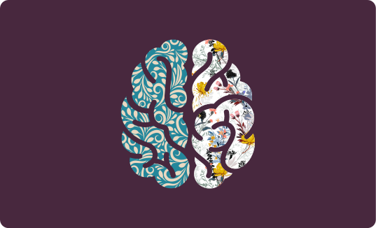 Botanisk yin yang Blomster og planter vinyltæppe - TenStickers