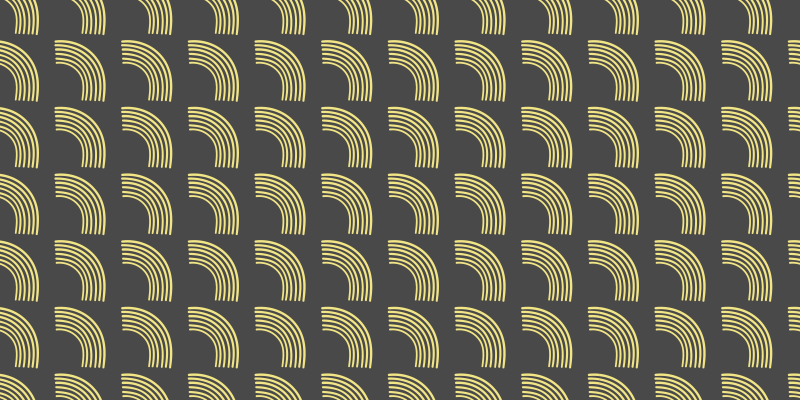 Geometriske buemønstre stribede vinyl tæppe - TenStickers