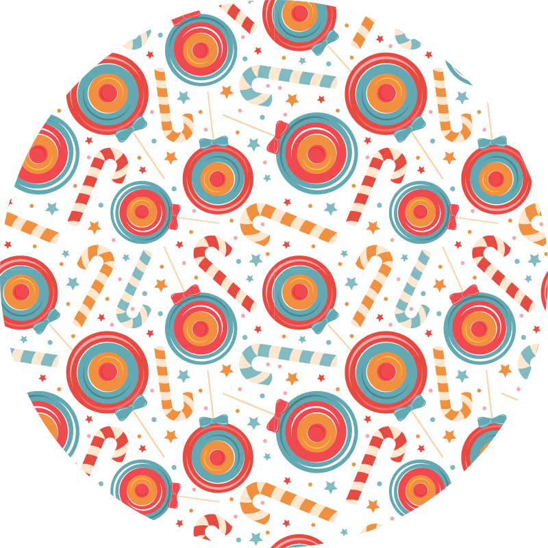 Candyland billeder vinyl tæppe med spil - TenStickers