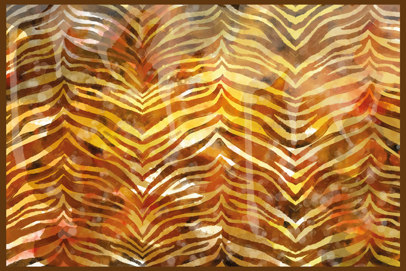 Safari stemning vinyltæppe med dyreprint - TenStickers