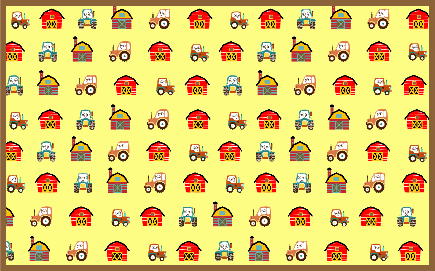 Gård sjov tæppe til børneværelse - TenStickers