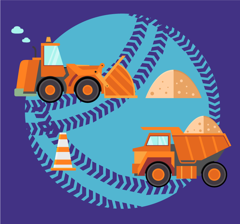 Byggelegezone tæppe til børneværelse - TenStickers