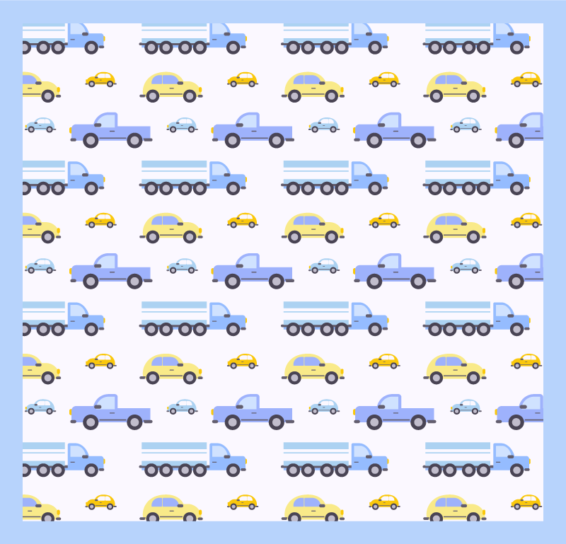 Legende trafiktema tæppe til børneværelse - TenStickers