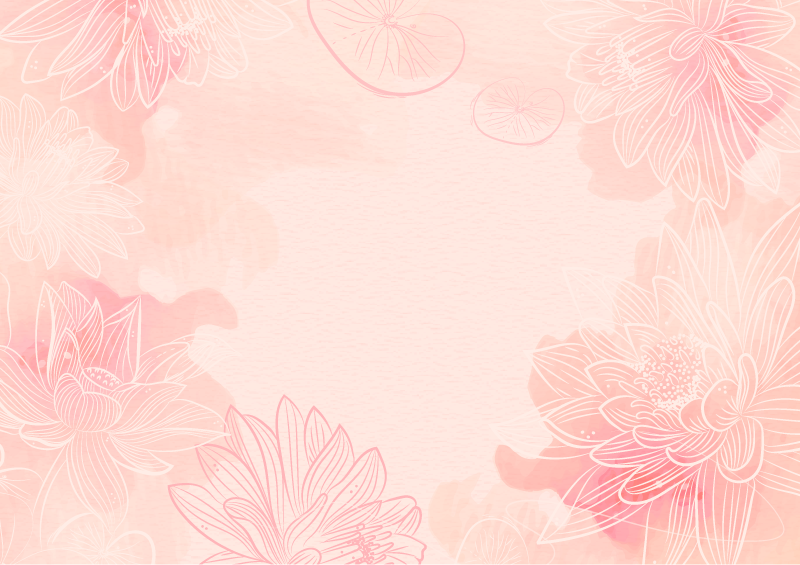 Blomstret ro Blomster og planter vinyltæppe - TenStickers