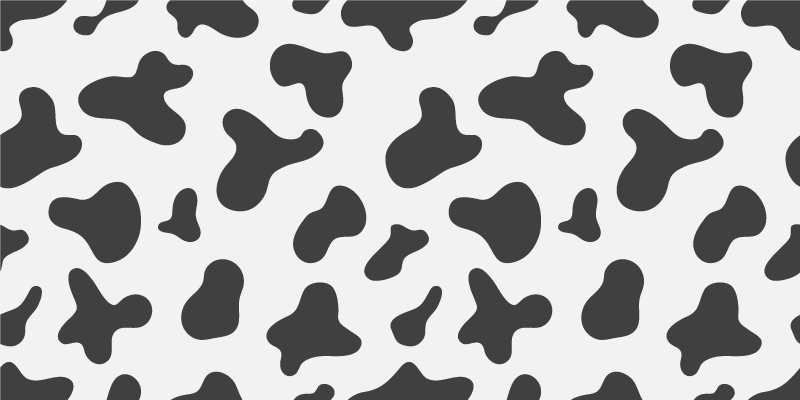 Ko print dyretryk vinyl tæppe - TenStickers