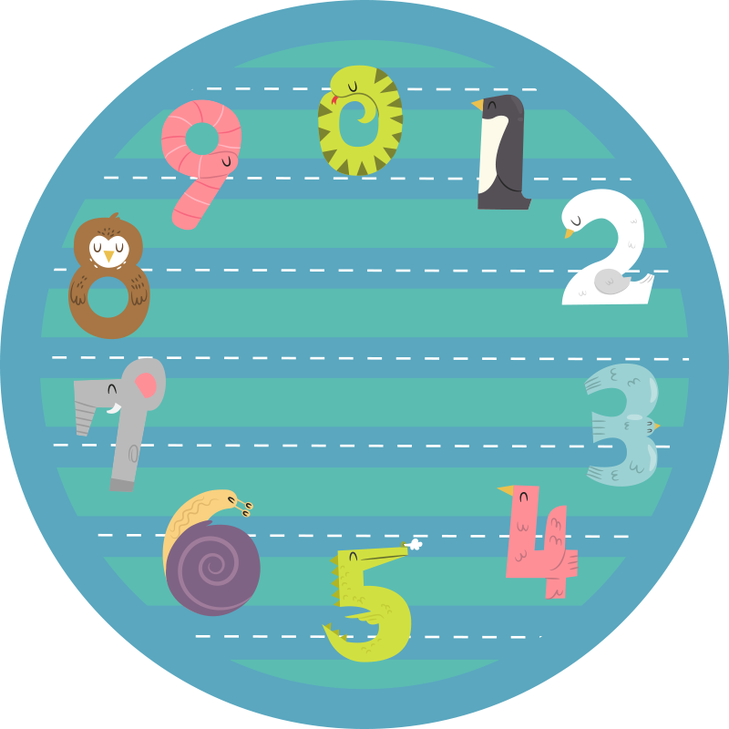 Cirkulær racerbane tæppe til børneværelse - TenStickers