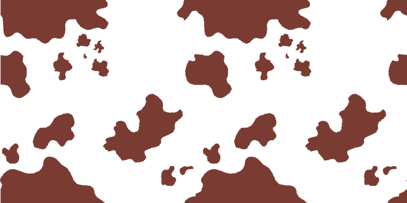 Okseskindspletter vinyltæppe med dyreprint - TenStickers