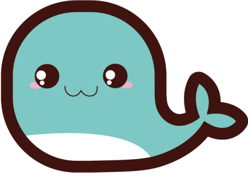 Anime hvalldyr vinyl tæppe - TenStickers