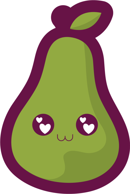 Sødt avocado design vinyltæpper til babyværelse - TenStickers