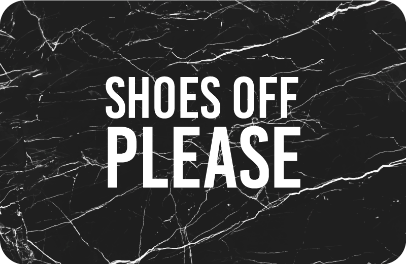 Sko af marmor mønster brugerdefineret tæppe - TenStickers