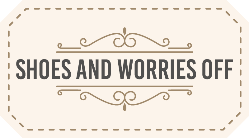 Sko bekymringer af vinyl tæppe med sætninger - TenStickers