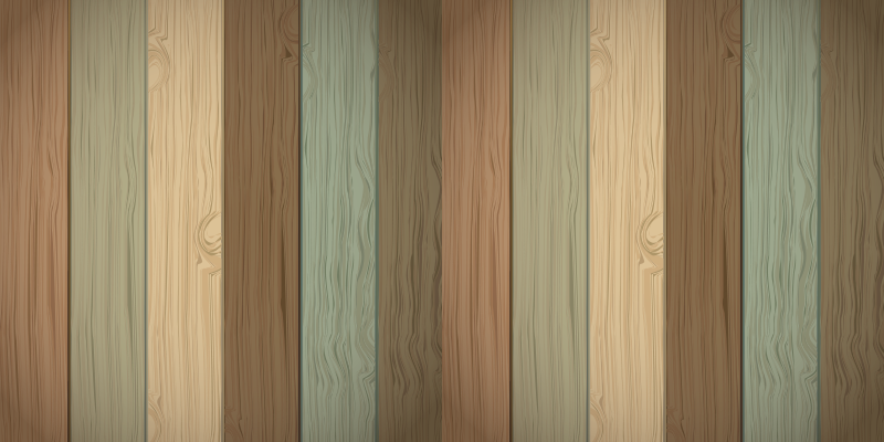 Materialeffekt - træ effekt vinyl tæppe - TenStickers