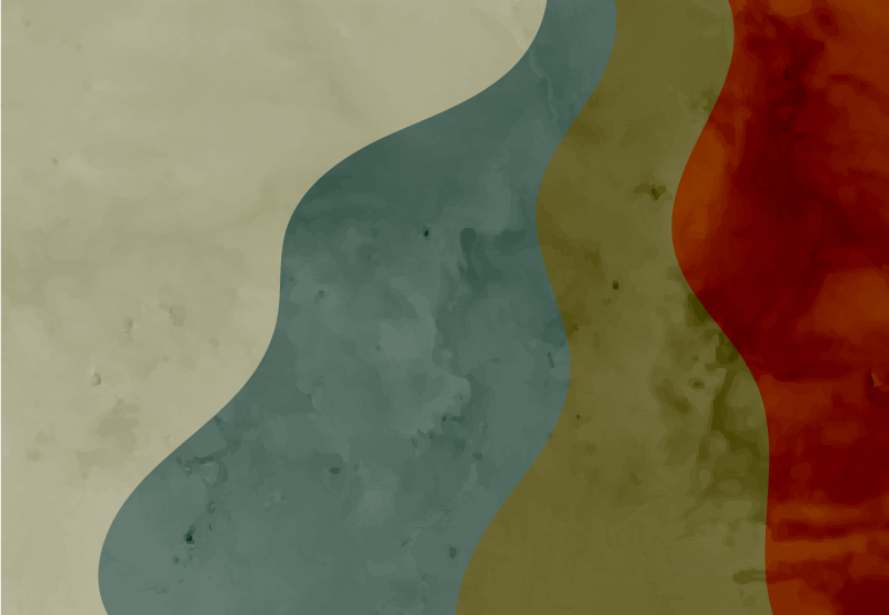 Abstrakte bølgemønstre vinyl tæppe til stuen - TenStickers