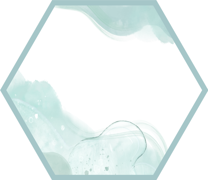 Bløde aqua-hvirvler minimalistiske vinyl tæppe - TenStickers