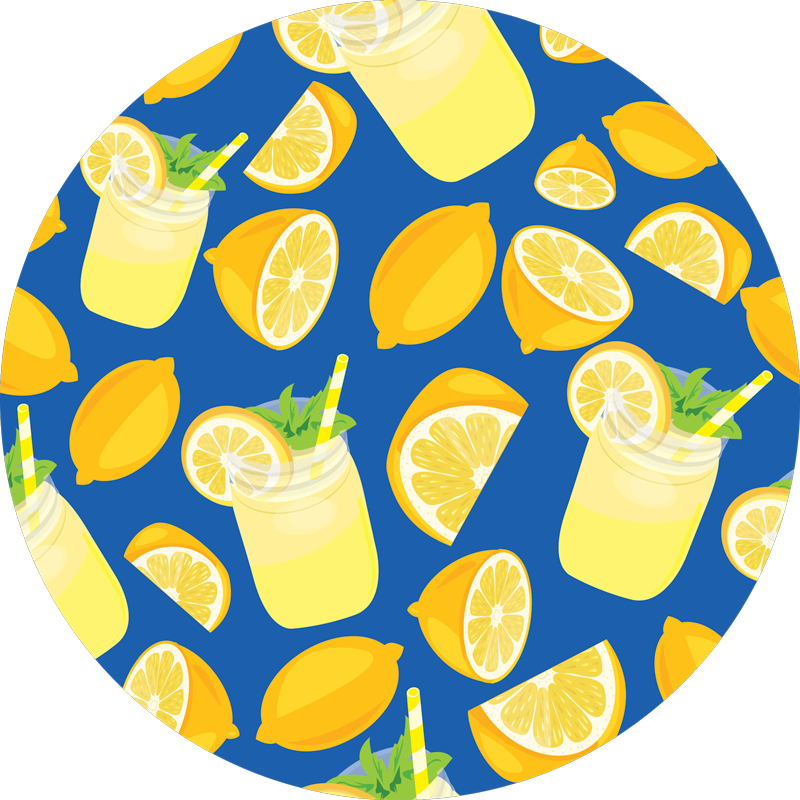 Citronsaft køkkenfliser - TenStickers