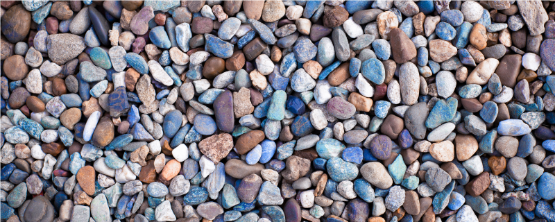 Farverige småsten køkken vinyl tæppe - TenStickers