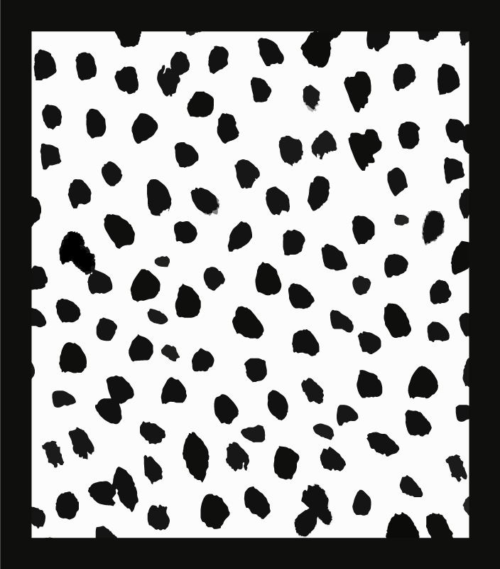 Dalmatisk print dyreprint vinyl tæppe - TenStickers