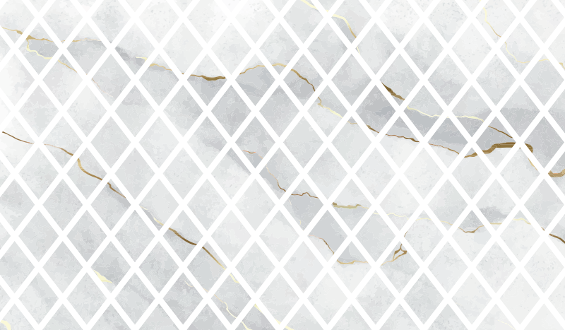 Gulvfliser af diamant og beija sten - TenStickers