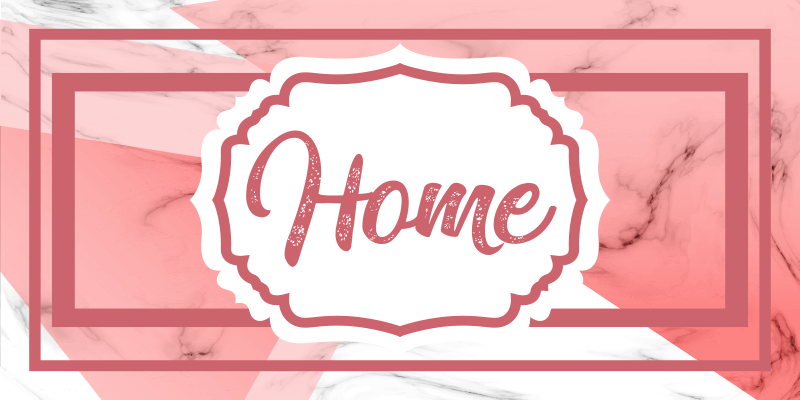 Elegant boligerklæring vinyl tæppe med sætninger - TenStickers