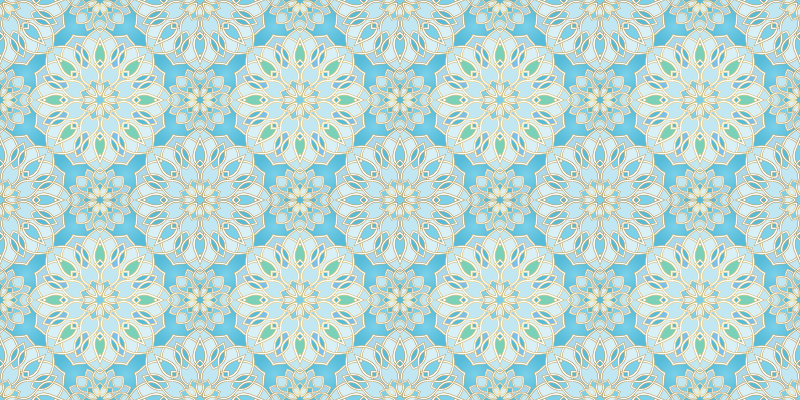 Drømmende glasmosaik tæppe - TenStickers