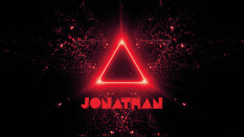 Rød trekant personlig vinylmåtte - TenStickers