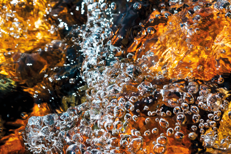 Boblende vandstrøm tekstur vinyl tæppe - TenStickers