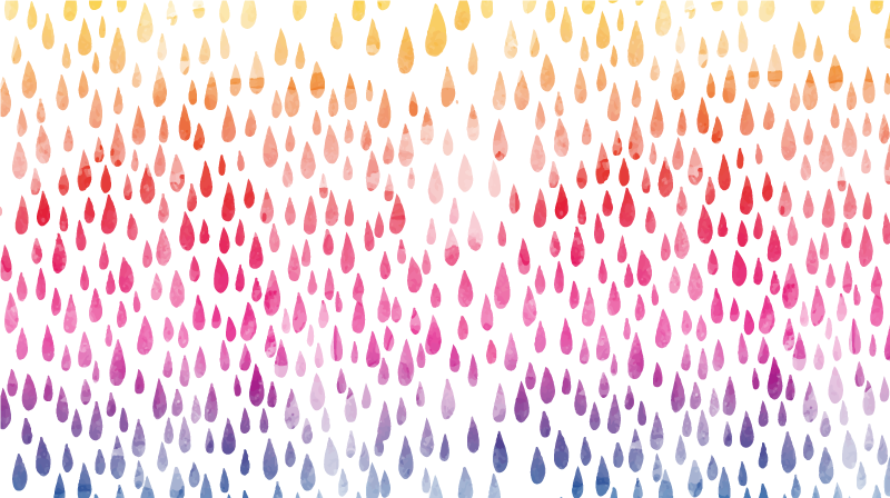 Farverige dråber mosaik vinyl tæppe - TenStickers