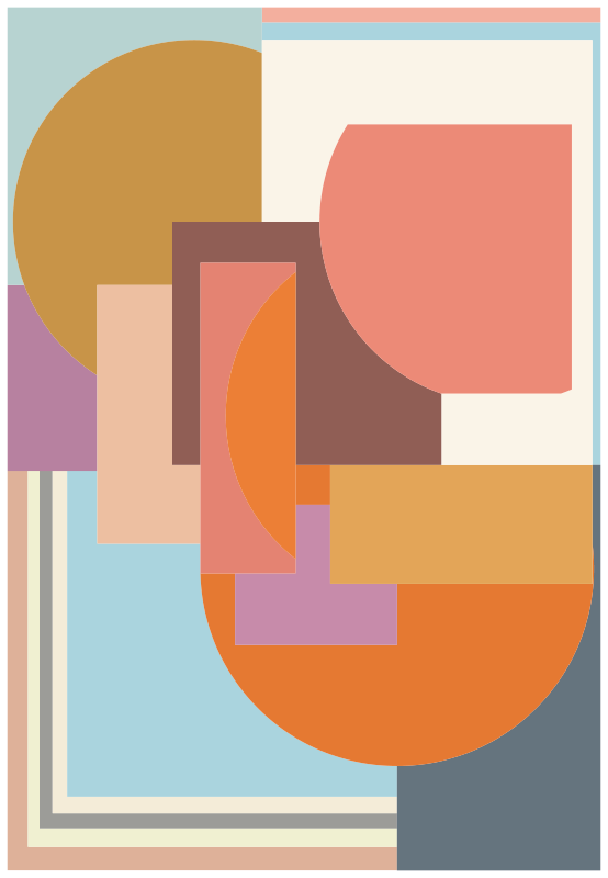 Slående former geometriske vinyl tæppe - TenStickers