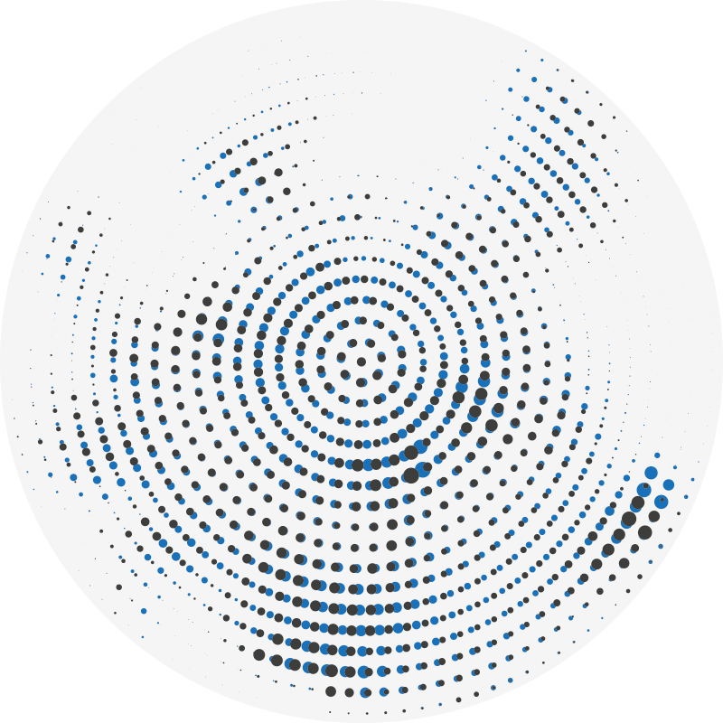 Rundt plet motiv geometriske vinyl tæppe - TenStickers
