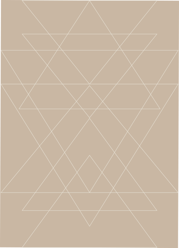 Nordiske trekanter mosaik gulvfliser - TenStickers