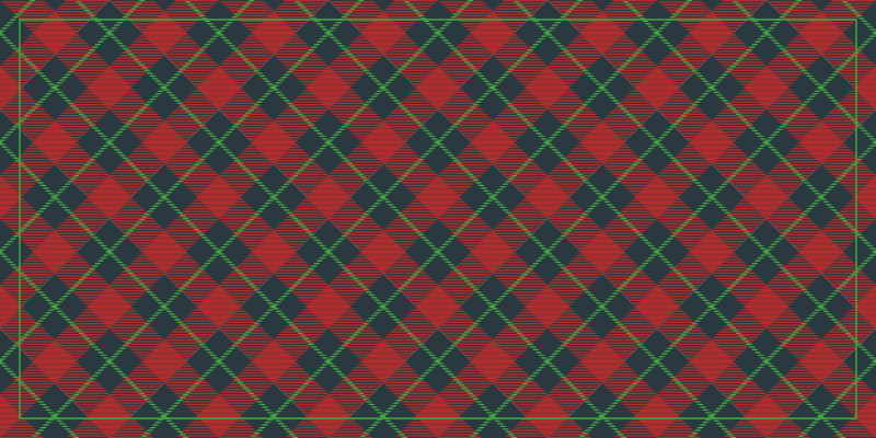 Skotsk tartan vintage tæppe - TenStickers