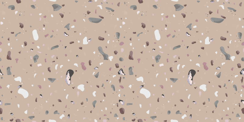 Beige terrazzo fliser tæppe - TenStickers