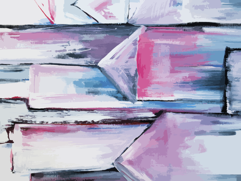 Flerfarvet abstrakt moderne tæppe - TenStickers