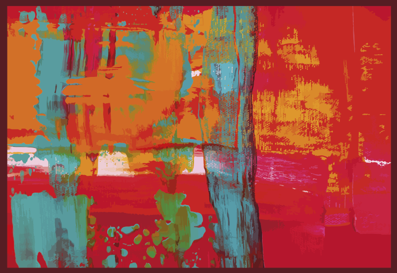 Abstrakt flerfarvet område tæppe moderne tæppe - TenStickers