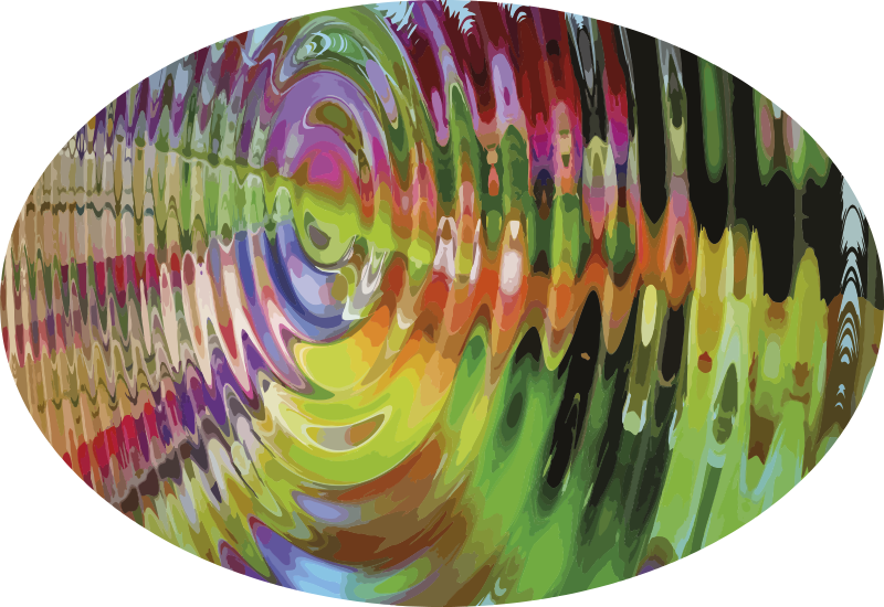 Farverigt krusningsmønster tekstur vinyl tæppe - TenStickers