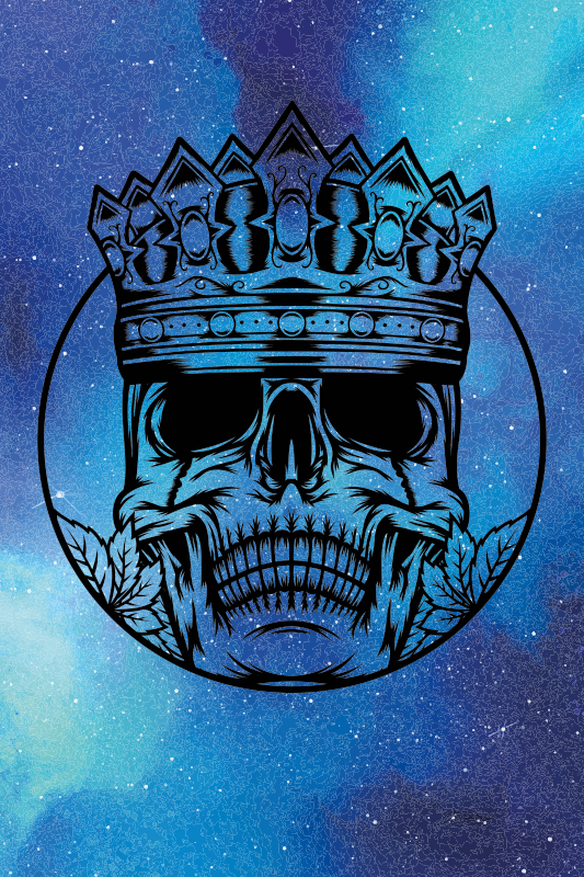 Hipster galakse krone teen vinyl tæppe - TenStickers