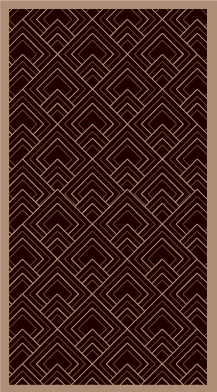 Sort komposition vinyltæppe til soveværelse - TenStickers