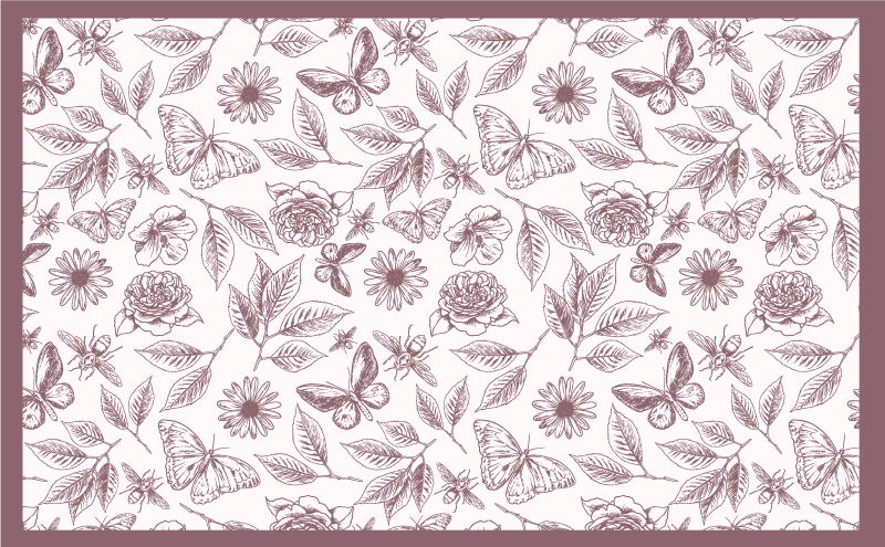 Diskret blomsterarrangement Blomster og planter vinyltæppe - TenStickers