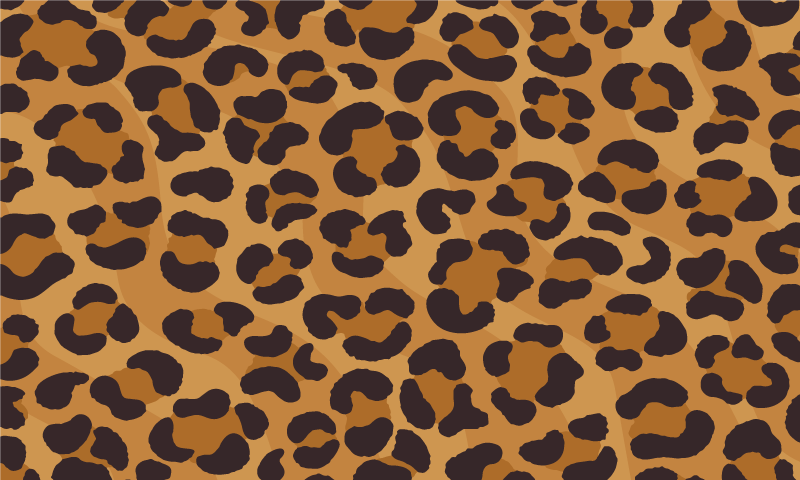 Jaguar skin animal print vinyl tæppe - TenStickers