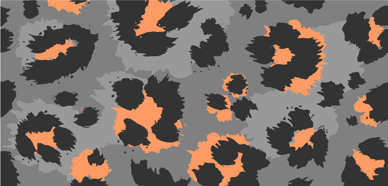 Dristigt gepardmønster vinyltæppe med dyreprint - TenStickers