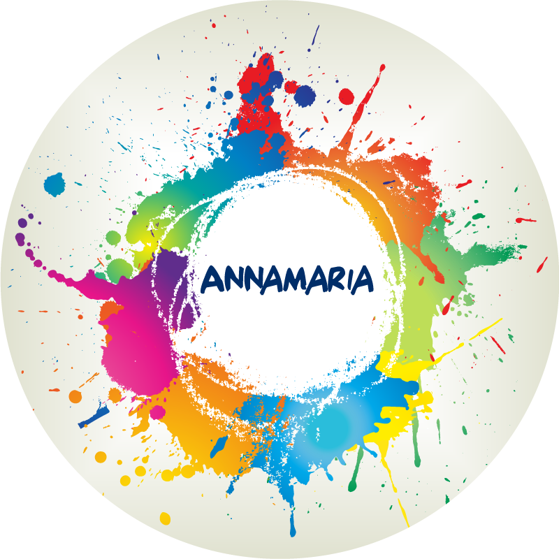 Stænk med navn vinyl tæppe til teenagere - TenStickers